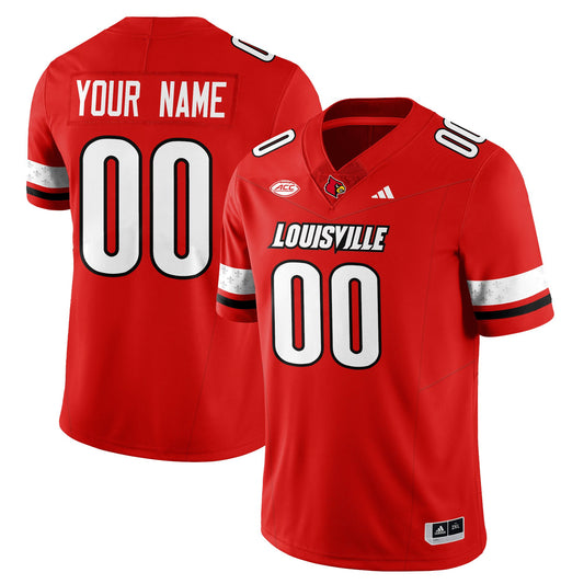 Chris Bell Jersey #0 Louisville Football 2025 Vapor Limited Stitched Red