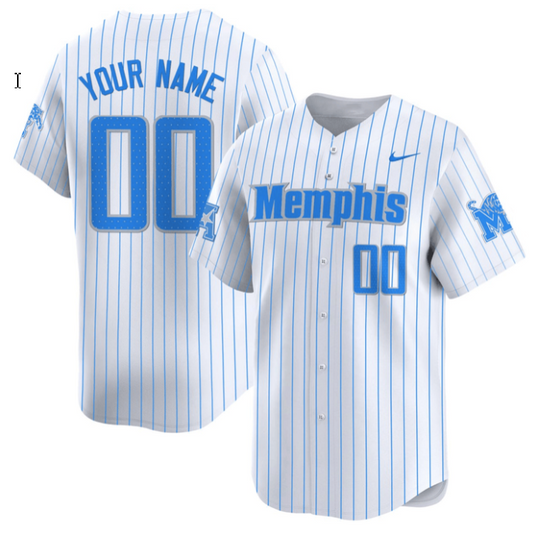 Custom Memphis Tigers Jersey Name and Number Pinstripe All Stitched