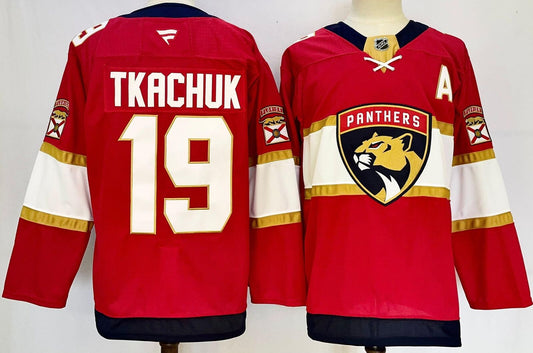 Custom Men Matthew Tkachuk Panthers Red Jersey All Stitched