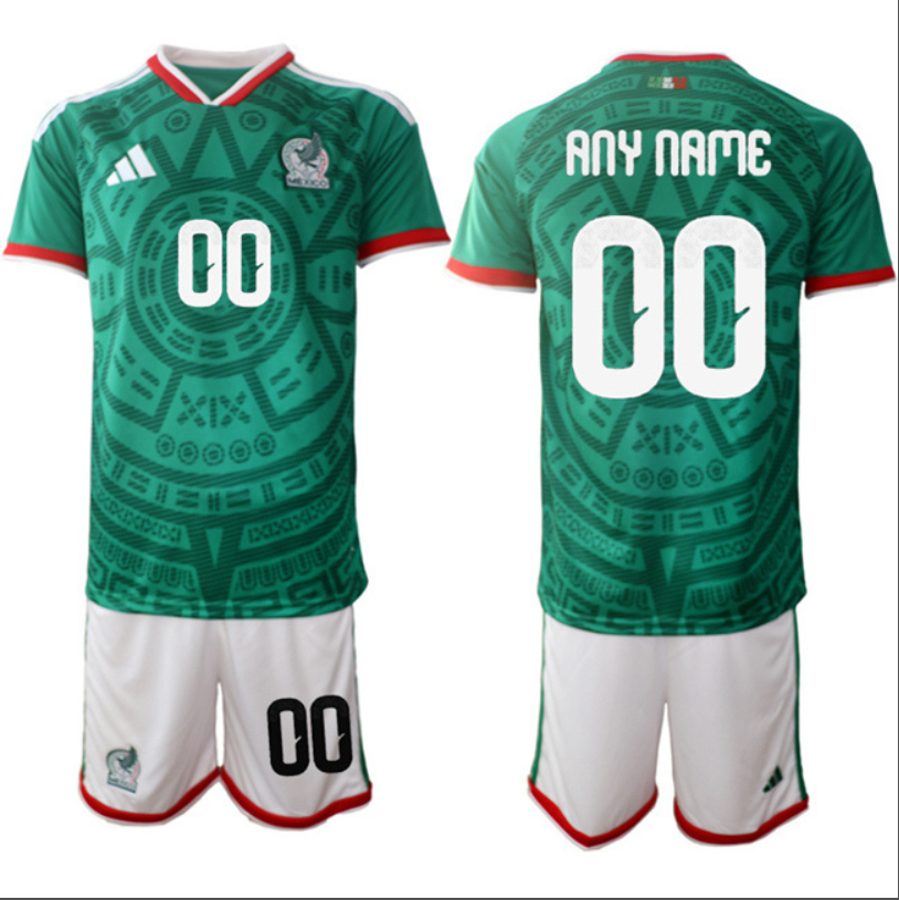 Hirving Lozano Jersey #22 Mexico Team 2025-26 Green Home Soccer Suit