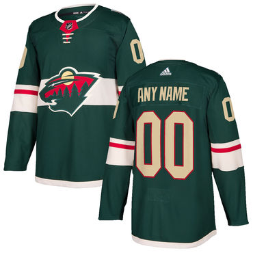 Custom Minnesota Wildr Green 2017-2018 Hockey Stitched NHL Jersey