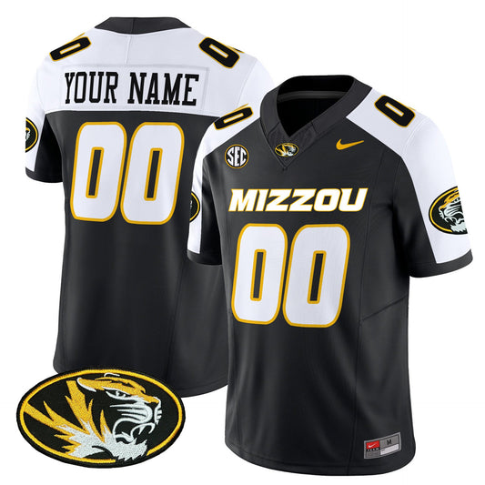 Custom Missouri Tigers Jersey Name, Number 2025 Vapor Limited Stitched Black Alter