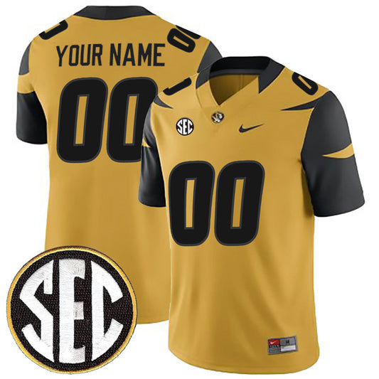 Custom Missouri Tigers Jersey Name and Number College Football Gold – All Stitched