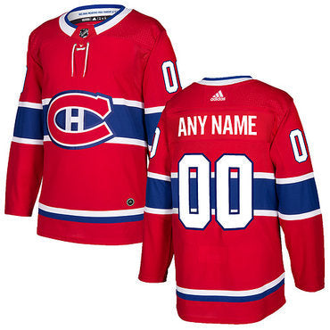 Custom Montreal Canadiens Red 2017-2018 Hockey Stitched NHL Jersey
