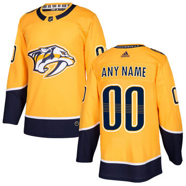 Custom Nashville Predators Yellow 2017-2018 Hockey Stitched NHL Jersey