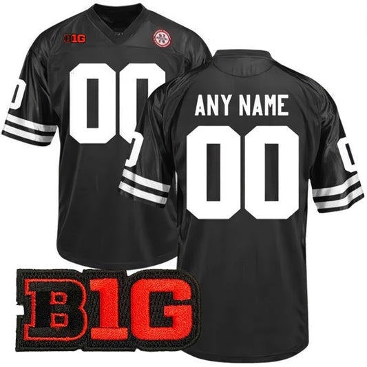 Custom Nebraska Cornhuskers Jersey Name and Number College Football Black – All Stitched