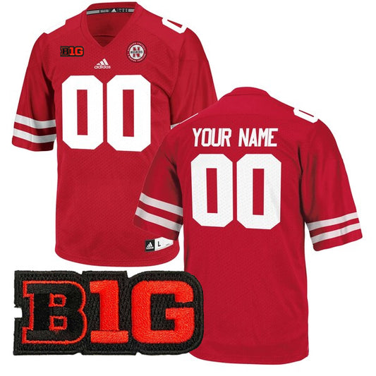 Custom Nebraska Cornhuskers Jersey Name and Number College Football Scarlet – All Stitched