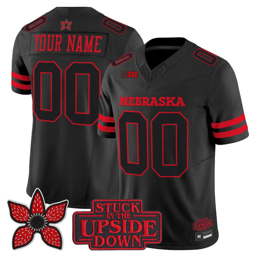 Custom Nebraska Cornhuskers Jersey Stranger Things Edition Limited Stitched