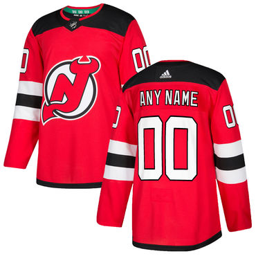 Custom New Jersey Devils Red Home Stitched 2017-2018 NHL Jersey