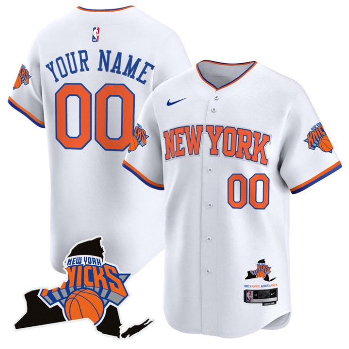 Custom New York Knicks Jersey Vapor Limited Baseball Stitched Association
