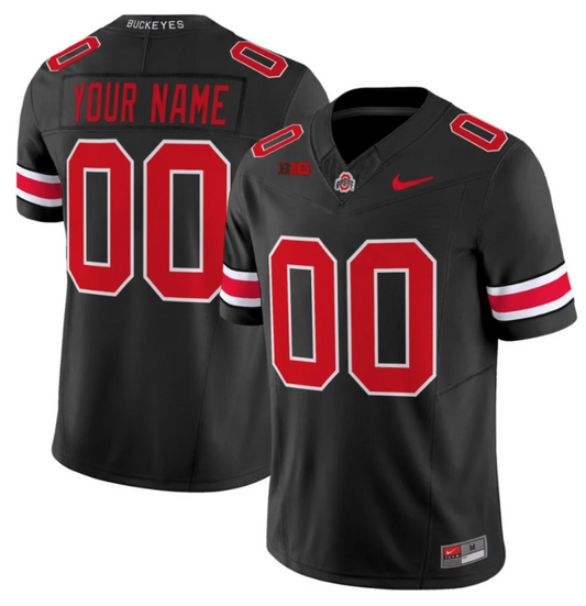 Custom Ohio State Buckeyes Jersey Name, Number Football Stitched Black