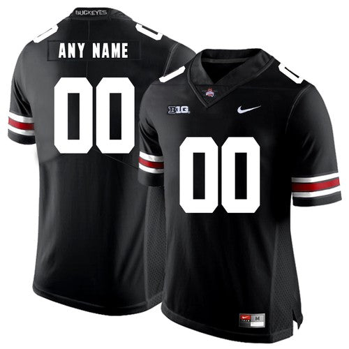 Custom Ohio State Buckeyes Jersey Name and Number NCAA College Football Black