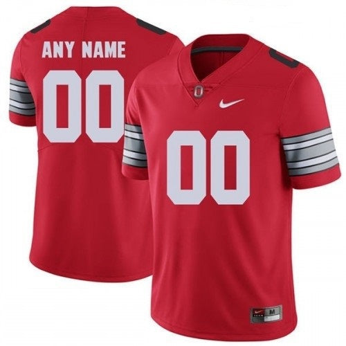 Custom Ohio State Buckeyes Jersey Name and Number NCAA College Football Red
