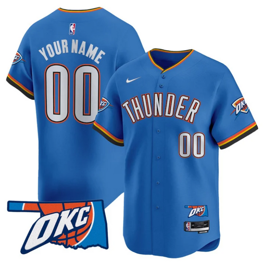 Custom Oklahoma City Thunder Jersey Vapor Baseball Stitched Icon