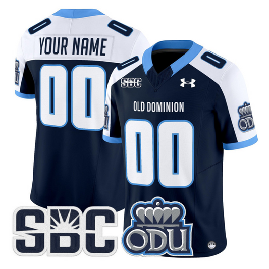 Custom Old Dominion Monarchs Jersey Name, Number 2025 Vapor Stitched Navy Alter