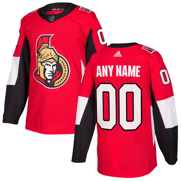 Custom Ottawa Senators Red Stitched 2017-2018 NHL Jersey