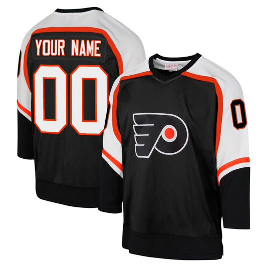 Custom Philadelphia Flyers Jersey Name and Number All Stitched Black