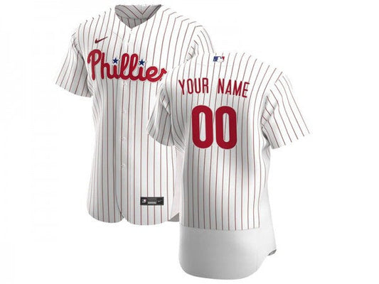Custom Philadelphia Phillies Flex Base Jersey White
