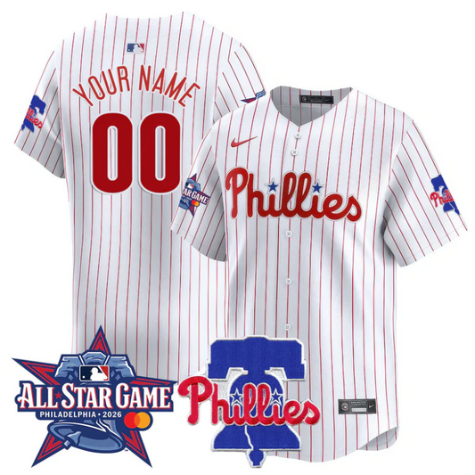 Custom Philadelphia Phillies Jersey 2026 MLB All-Star Stitched White