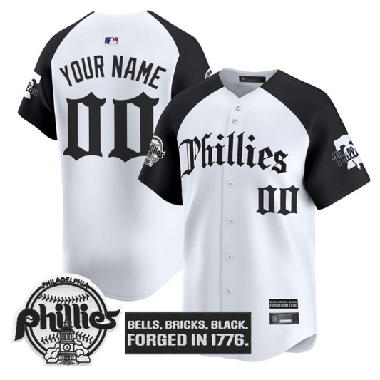 Custom Philadelphia Phillies Jersey Gothic Liberty Edition Stitched Alternate