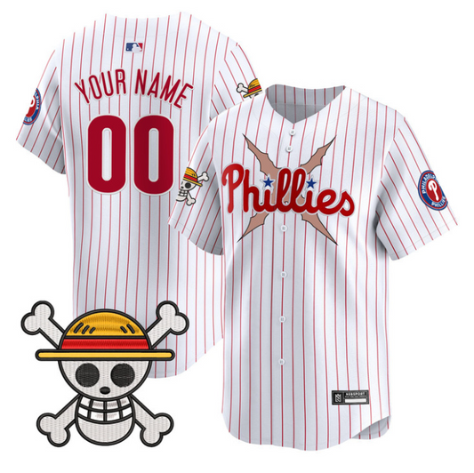 Custom Philadelphia Phillies Jersey One Piece 2025 Limited Stitched Stripes