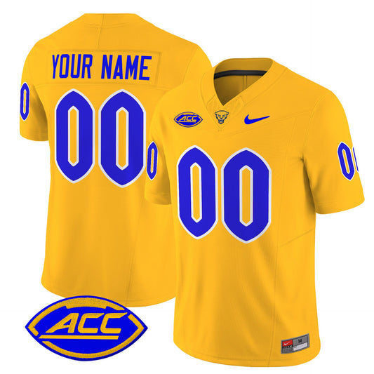 Custom Pittsburgh Panthers Jersey Name, Number 2025 Limited Stitched Gold