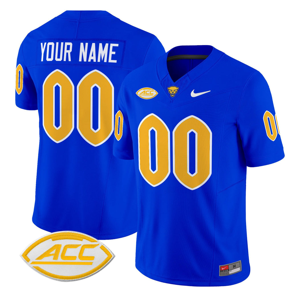 Custom Pittsburgh Panthers Jersey Name, Number 2025 Limited Stitched Royal
