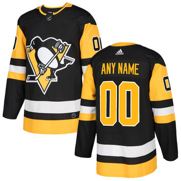 Custom Pittsburgh Penguins Black Alternate Stitched NHL Jersey