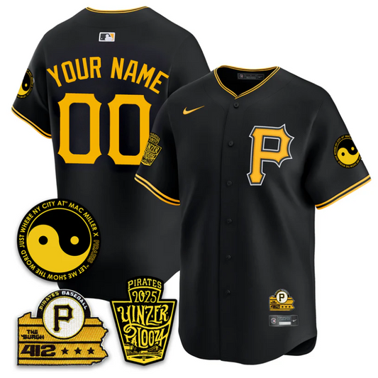 Custom Pittsburgh Pirates Jersey Yinzerpalooza 2025 Stitched Black