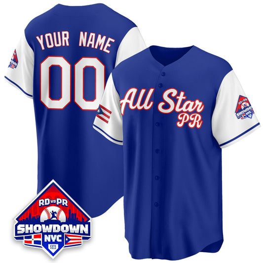 Carlos Correa Jersey #1 Puerto Rican Baseball All-Star 2025 Stitched Blue