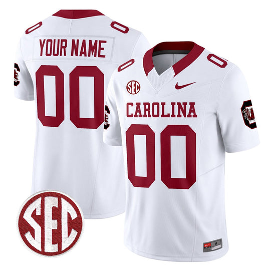 Custom South Carolina Gamecocks Jersey 1980 Throwback Rebrand 2026 White