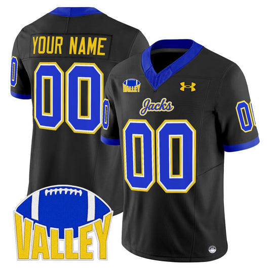 Custom South Dakota State Jersey Name, Number Jackrabbits 2025 Stitched Black