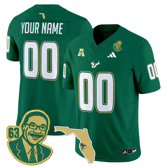 Custom South Florida Bulls Jersey Lee Roy Selmon Legacy Edition Stitched Green