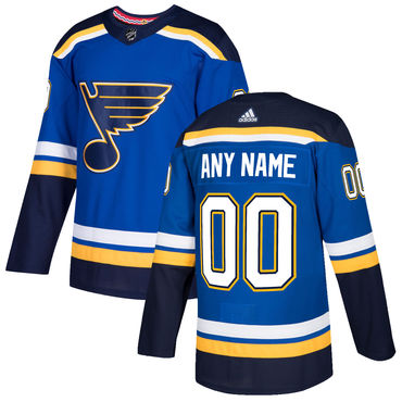 Custom St. Louis Blues Blue 2017-2018 Hockey Stitched NHL Jersey