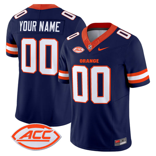 Custom Syracuse Orange Jersey 2025  Name, Number Vapor Stitched Navy