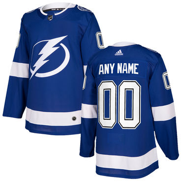 Custom Tampa Bay Lightning Blue Stitched NHL Hockey Jersey