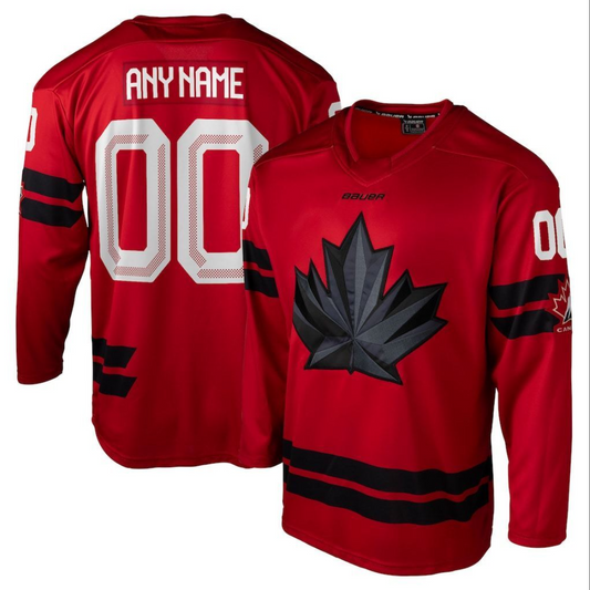 Custom Team Canada Hockey Jersey 2026 Stitched Name Number Personalized Red