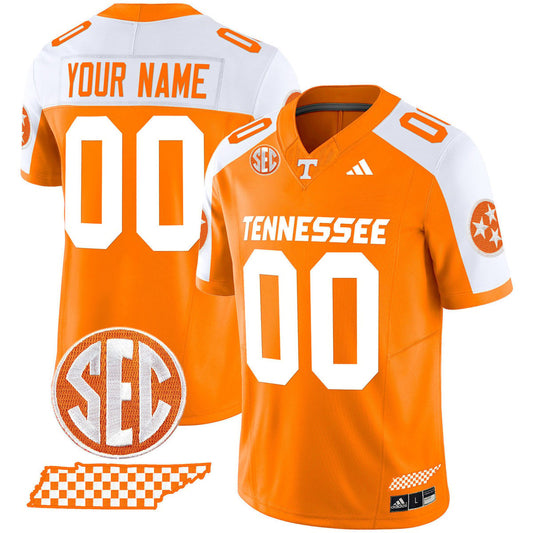 Custom Tennessee Vols Jersey Rebrand 2026 Checkerboard Stitched Orange Alter