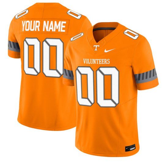 Custom Tennessee Vols Jersey 2025 Smokey Grey Series Stitched Orange