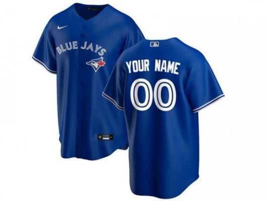 Custom Toronto Blue Jays Cool Base Jersey - Royal