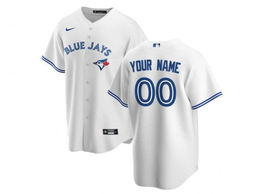 Custom Toronto Blue Jays Cool Base Jersey - White