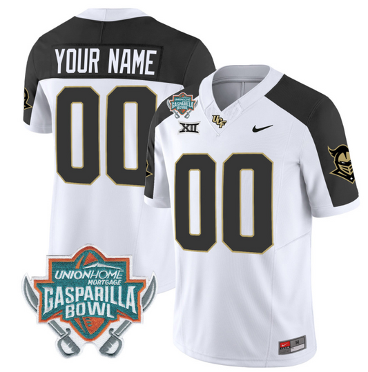 Custom UCF Knights Jersey Name and Number Unionhome Patch Vapor Football Stitched Gold
