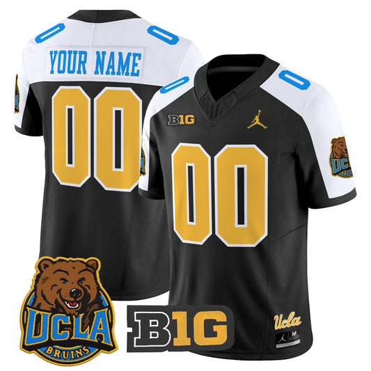 Custom UCLA Bruins Jersey Name, Number 2025 Vapor Limited Stitched Black Alternate