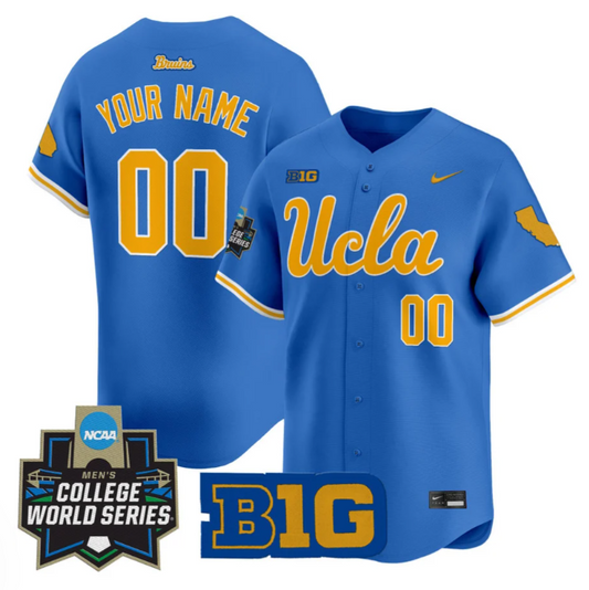 Custom UCLA Bruins Jersey Name, Number 2025 World Series Stitched Blue