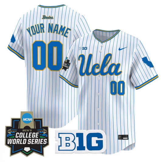 Custom UCLA Bruins Jersey Name, Number 2025 World Series Stitched Pinstripe
