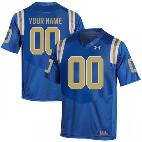 Custom UCLA Bruins Jersey Name and Number NCAA College Football Blue