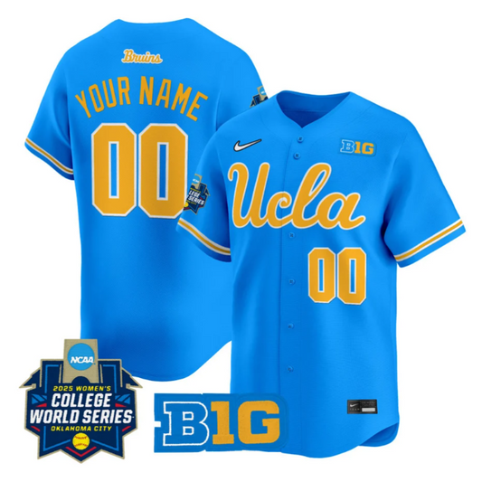 Custom UCLA Bruins Jersey Softball 2025 World Series Stitched Blue