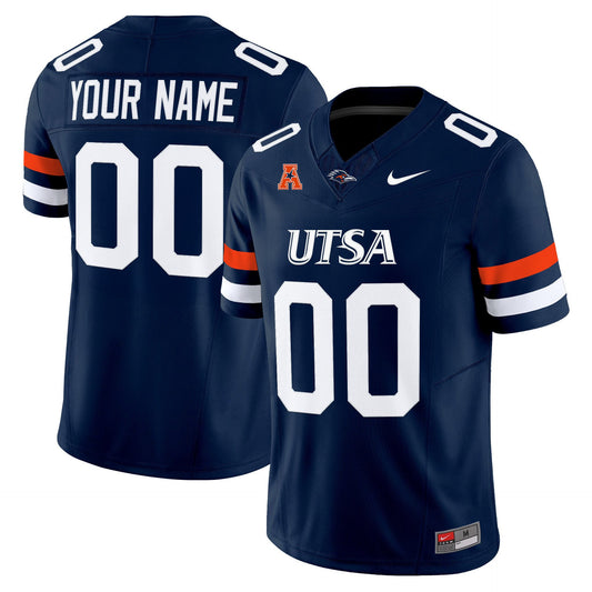 Custom UTSA Roadrunners Jersey Name, Number 2025 Vapor Limited Stitched Navy