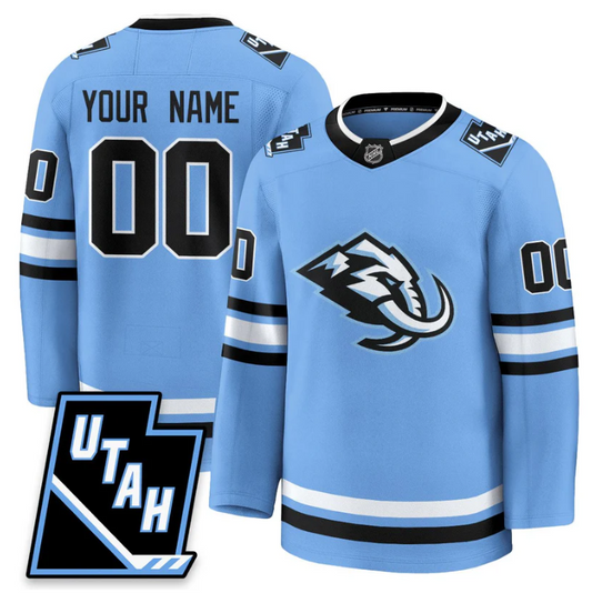 Custom Utah Hockey Jersey Mammoth 2025 Limited All Stitched Blue