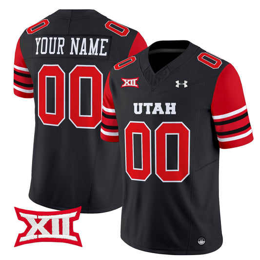 Custom Texas Longhorns Jersey Peach Bowl Patch Vapor Football Black Alternate (Copy)